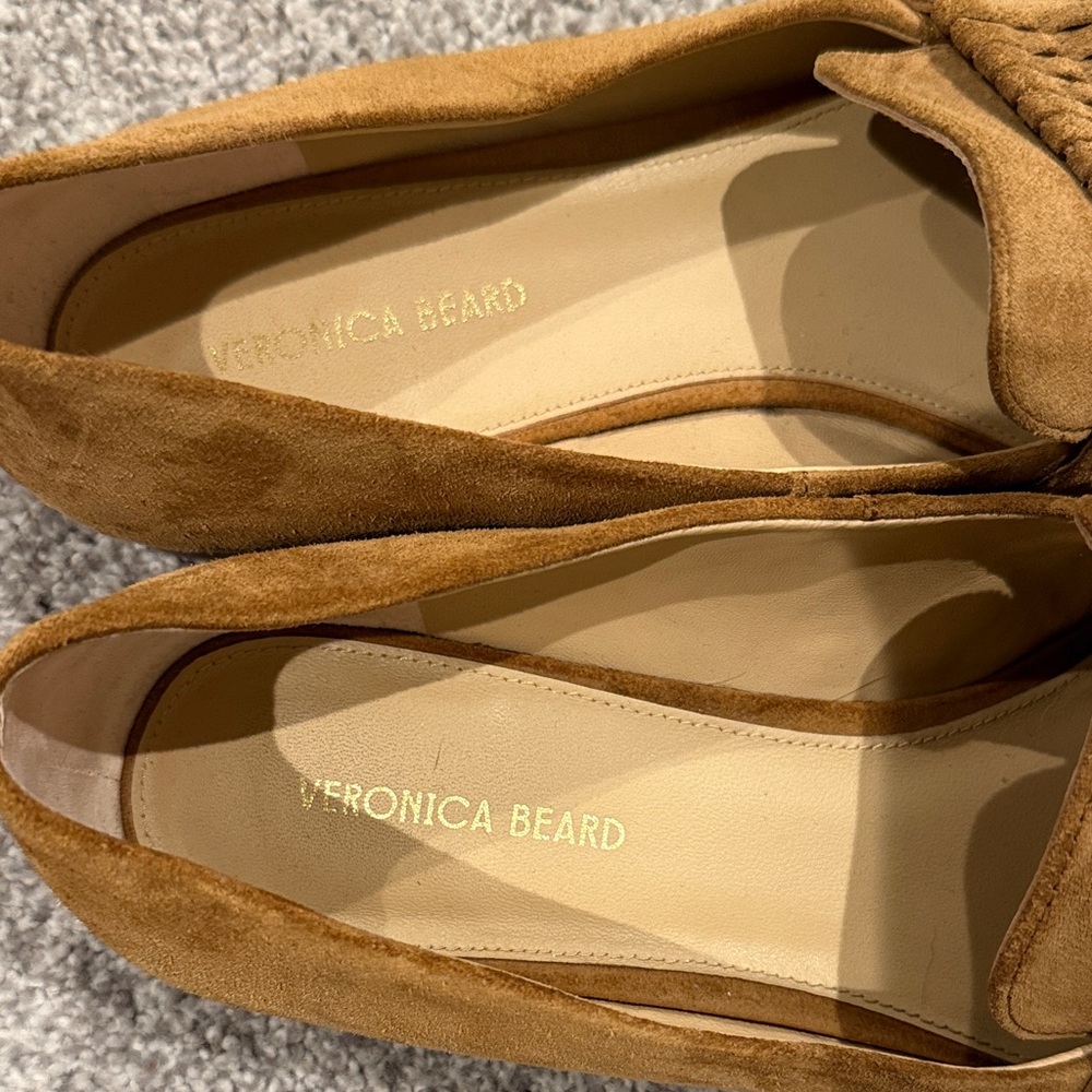 Veronica Beard Brown Suede Loafers - Picture 2 of 3